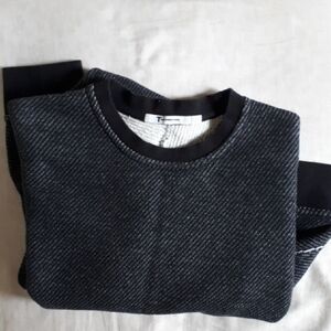 T by Alexander Wang French Terry Crewneck Sweatshirt - Cropped